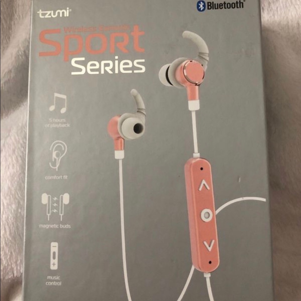 Tzumi Wireless Earbuds Sport Series -Rose Gold-